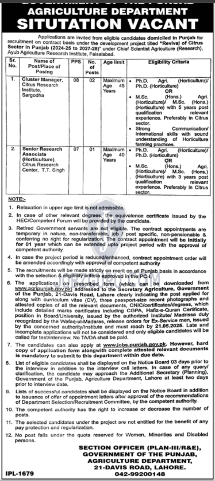 Agriculture Jobs