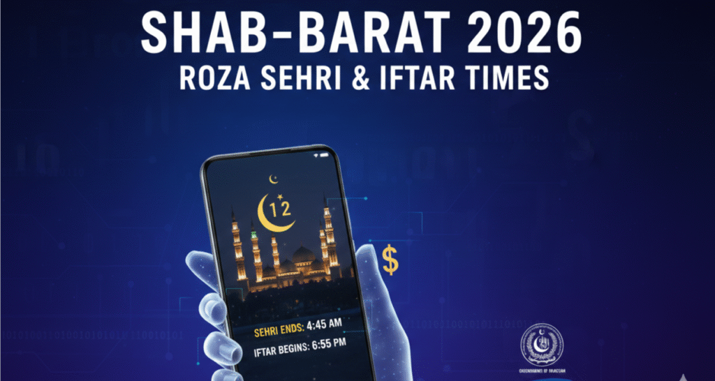 Shab E Barat Roza Sehri Time 2026