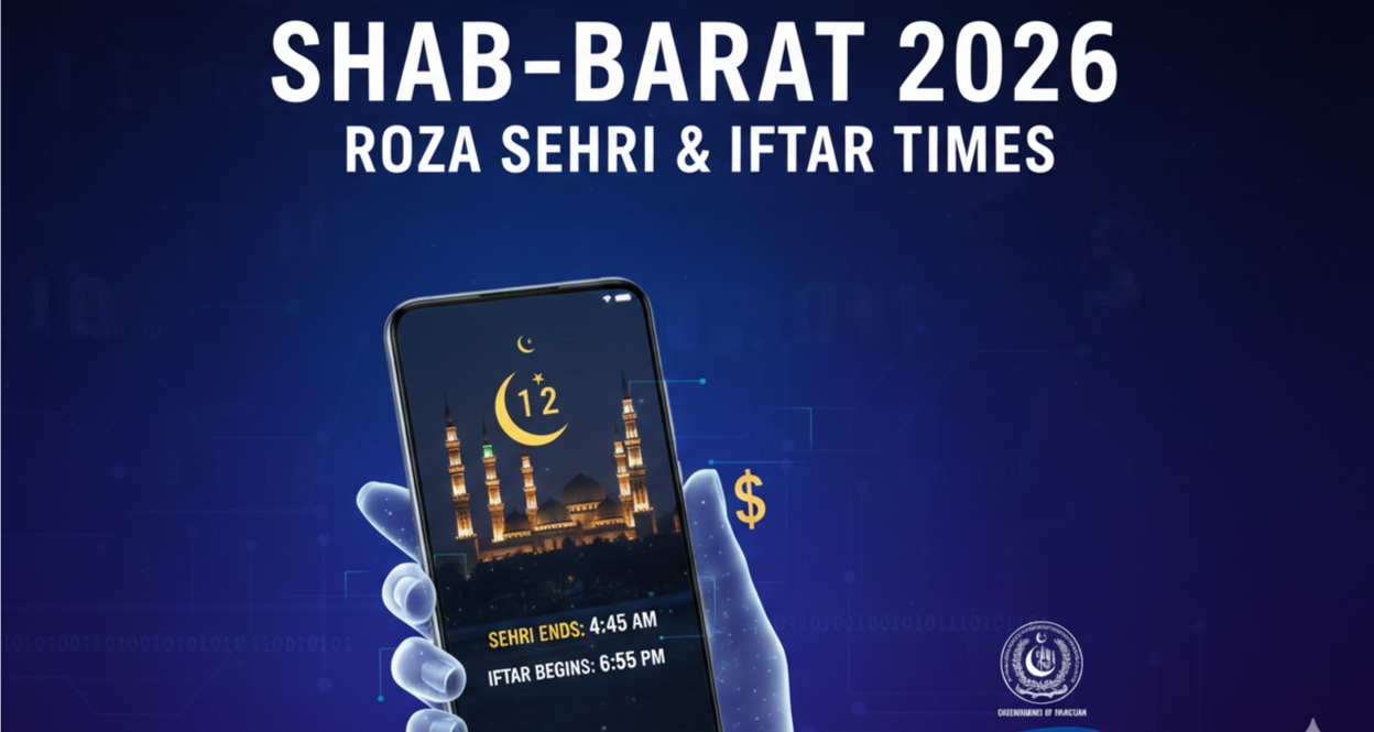 Shab E Barat Roza Sehri Time 2026